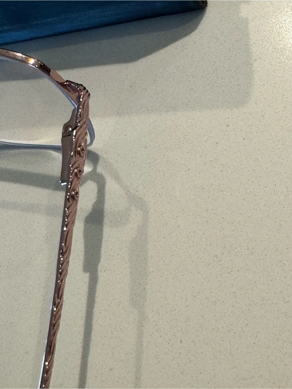 Women's Sophia Loren Metal Rim Glasses Rose Gold